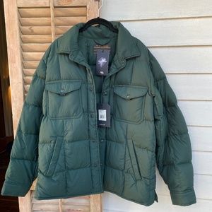 Filson Lightweight Down Jac Shirt - M - 20202578 Fir Dark Spruce Olive 650 CC